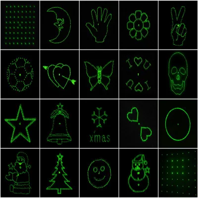  Best China Supplier personalizzato 20 in 1 pattern diffrazione ottica Elementi lenti in plastica con picture laser