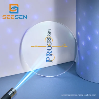 1.56 lente progressiva UV420 lenti ottiche blu a blocco per far E vicino alla visione