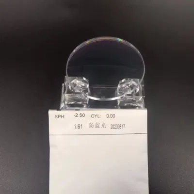 Danyang Fashinable Hotsale Factory Price 1.61 Single Vision UV420 Blue Taglia lente