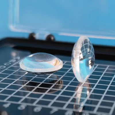 Lente ottica bi-convessa in silice fusa UV sintetica con rivestimento Ar
