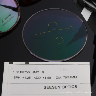 Produttori di lenti oftalmiche 1.56 lente di transizione ottica progressiva per gli occhi Lenti in vetro