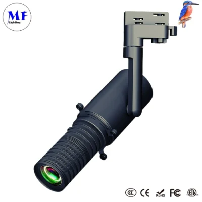 Proiettore con cornice da 30 W, proiezione Gobo, cornice per Creative Shaper, taglio completo Apparecchiatura di illuminazione Ra&gt;97 No Glare Shooter LED luce spot Track sagomabile Luce di carreggiata