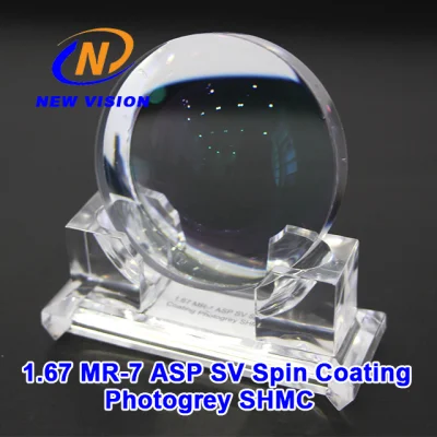 1.67 MR-7 Spin-coating obiettivo ottico Shmc Photogray, lenti fotocromiche per occhiali