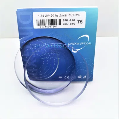 1.74 lente ottica Shmc asferica Super idrofobica ad alto indice Per alta potenza