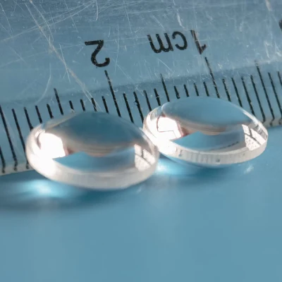 Lente ottica bi-convessa in silice fusa UV sintetica con rivestimento Ar
