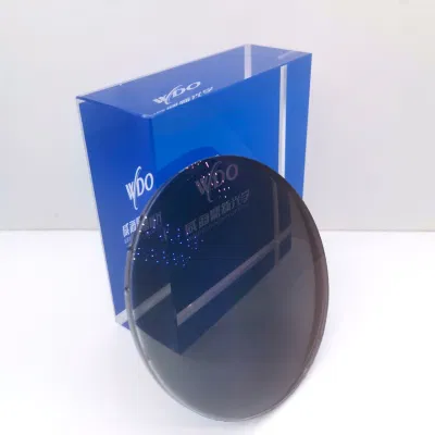 Factory 1.59 policarbonato PC Single Vision fotocromico Photo Grey UV420 Lente ottica con rivestimento blu taglio blu