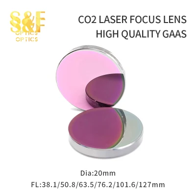 Diam. Produttore cinese S&amp;F Obiettivo da 20 mm 1.5-4&quot; CO2 laser GaAs per macchina per incisione per taglio laser CO2