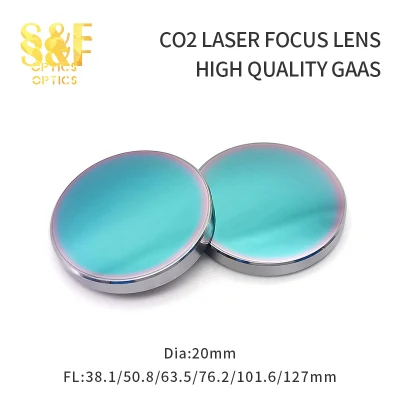 Diam. Produttore cinese S&amp;F Obiettivo da 20 mm 1.5-4&quot; CO2 laser GaAs per macchina per incisione per taglio laser CO2