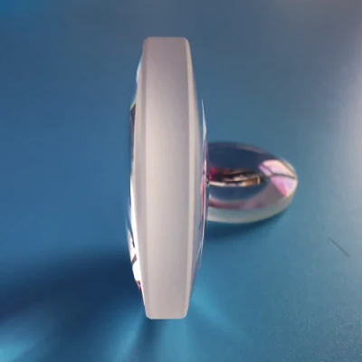 Lente ottica bi-convessa in silice fusa UV sintetica con rivestimento Ar