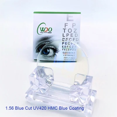 1.56 lente ottica con rivestimento Shmc Ar a visione singola super idrofobica
