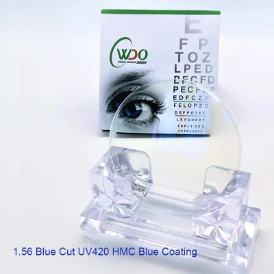 1.56 lente ottica con rivestimento Shmc Ar a visione singola super idrofobica