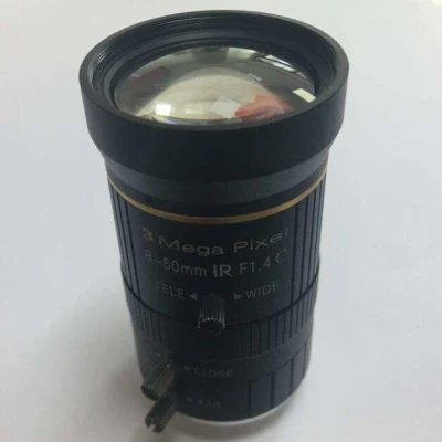 8.0mm-50mm 1/2.5&quot; F1.4 Manuale IRIS 3 megapixel attacco C varifocal Obiettivo lente lente lente con zoom per telecamera CCTV