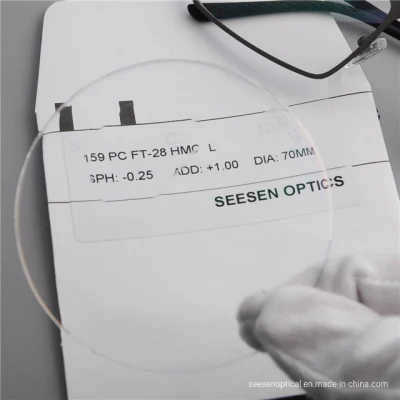 1.59 occhiali da vista lenti ottiche Flat Top HMC FT-28 Lenti da prescrizione in policarbonato