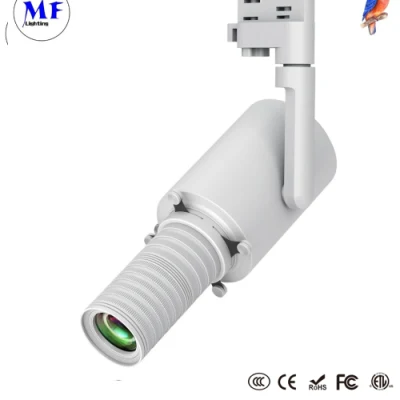 Proiettore con cornice da 30 W, proiezione Gobo, cornice per Creative Shaper, taglio completo Apparecchiatura di illuminazione Ra&gt;97 No Glare Shooter LED luce spot Track sagomabile Luce di carreggiata