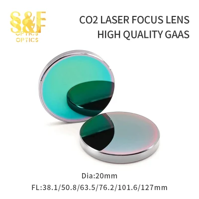 Diam. Produttore cinese S&amp;F Obiettivo da 20 mm 1.5-4&quot; CO2 laser GaAs per macchina per incisione per taglio laser CO2