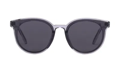 Occhiali da sole in acetato di forma rotonda, design esclusivo con lenti CR39