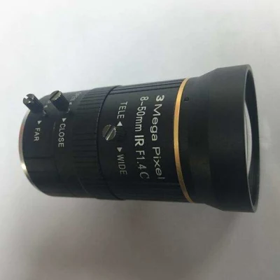 8.0mm-50mm 1/2.5&quot; F1.4 Manuale IRIS 3 megapixel attacco C varifocal Obiettivo lente lente lente con zoom per telecamera CCTV