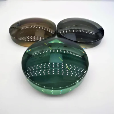 1.499 1.50 CR39 UC semi-rifinito, polarizzato, verde marrone Lenti grigie SunLens lente ottica