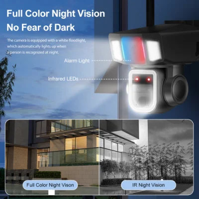 6 mm+16 mm PTZ Lens 4MP 4G/WiFi Solar Power
