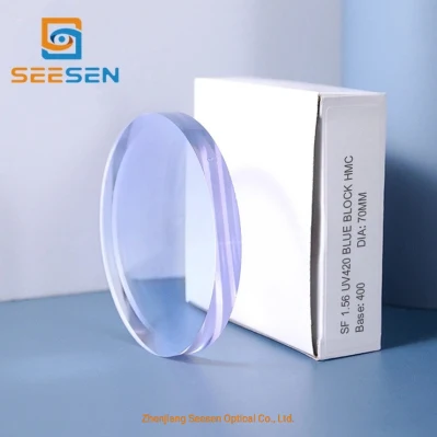 Finitura SII 1.56 UV420 Blue Cut HMC Blue Ray Anti Glare Obiettivi obiettivi Single Vision Cr 39