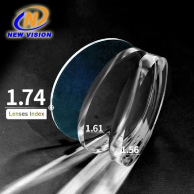 Lente ottica fotocromica con rivestimento a rotazione semi UV++ MR-174 di alta qualità