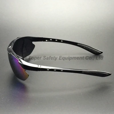 Occhiali da sole con protezione UV e lente a specchio blu tipo sport (SG115)