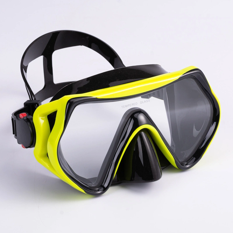 Silicone Diving Equipment Free Swimming Diving Anti Fog Anti Ultraviolet Toughened Glass Lens