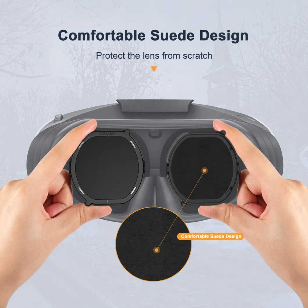 Devaso Anti-Scratch Lens Cover Compatible with PS Vr2 Headset Lightweight Lens Protector