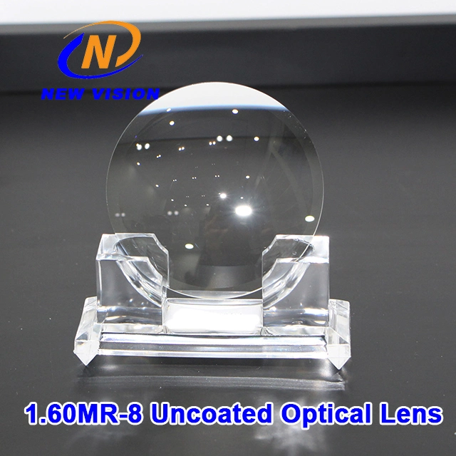 1.61 Mr-8 UC Uncoated High Impact Resistant Plastic Optical Lens