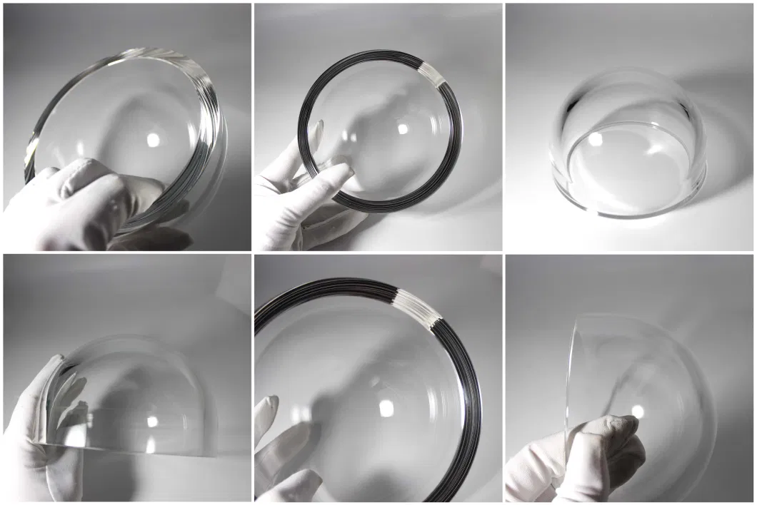Underwater Optical K9 Glass 132mm Hyper Hemispherical Dome Lens