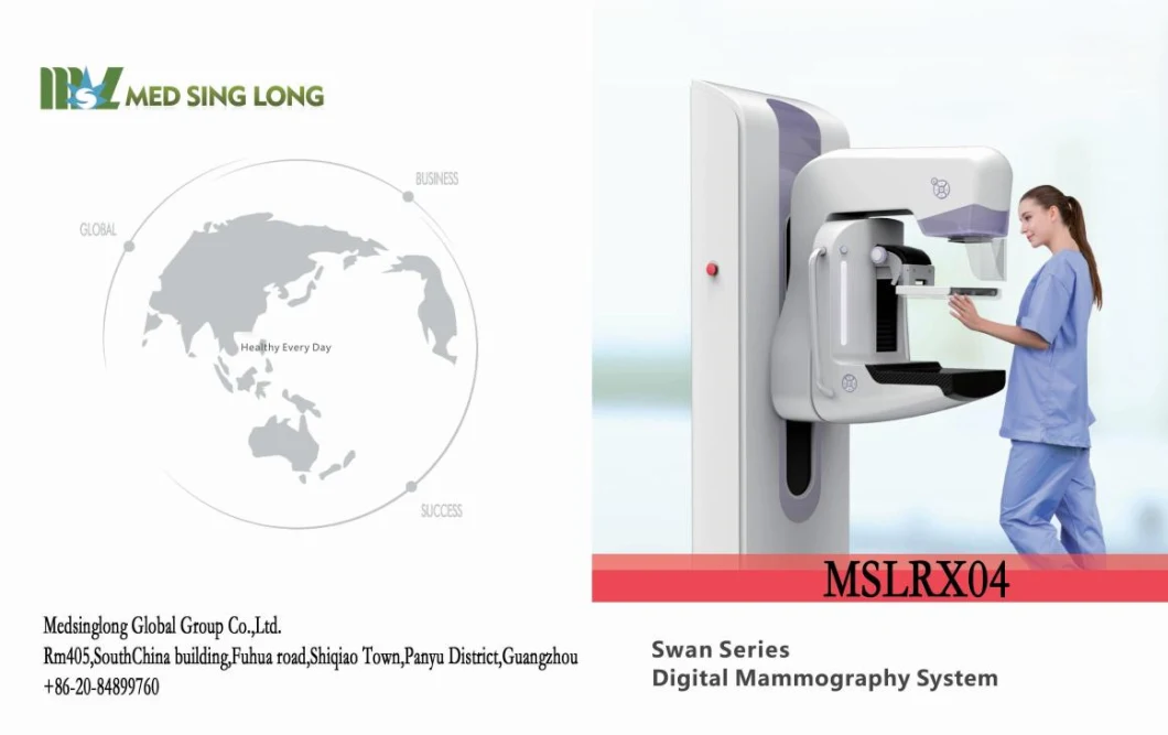 Medical Digital Mammography System Xray Machine for Women