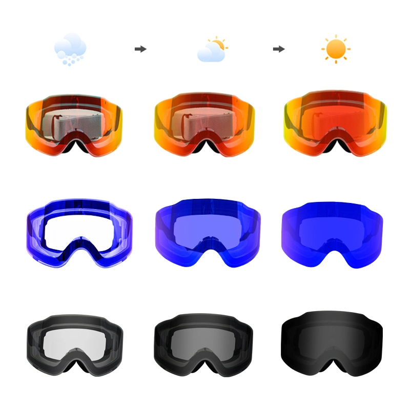 Rts Anlorr 7079/7075 Ski Goggles UV400 Protective Anti-Fog Magnetic Snowboard Glasses Lenses