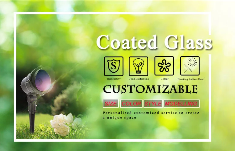 High Quality Customized Light Filter LED Light Lens Colored Coated Glass