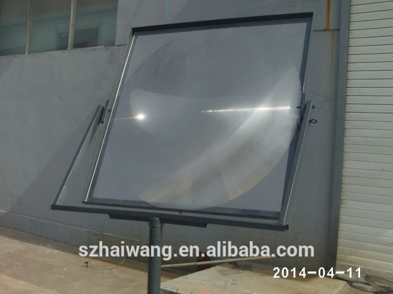 Hw-F1000-5 Square Lens 1100*1100mm Focal Length 1300mm Solar Concentrator Fresnel Lens