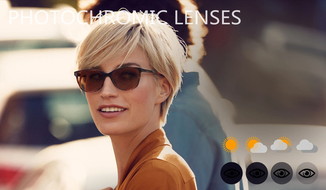 1.56 Photogrey/Brown Transition Scratch Resistant Eyeglass Lenses