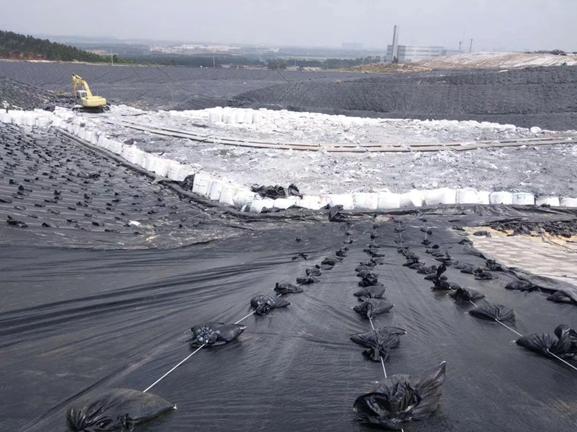 Smooth 0.2mm-2.5mm Geomembrane Green Cost Price Sheet Polyethylene Waterproofing Membrane Lining for Landfill Site