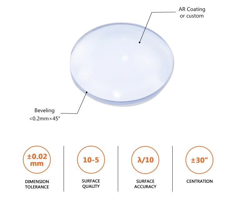 Bk7/K9/Baf2/Mgf2/Sapphire Glass Lens Plano Convex/Concave Lens Double Bi Convex/ Concave Lens Cylindrical Lens Optical Lenses