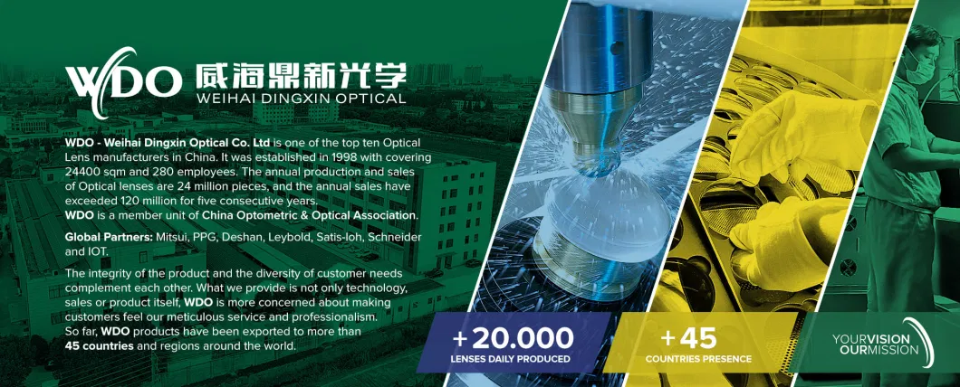 China Factory Finished 1.56 Flat-Top Hmc Bifocal Optical Lens