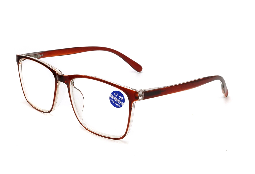 Square Logo CE Thick Whosale Men Full Frame Reading Glasses Factory
