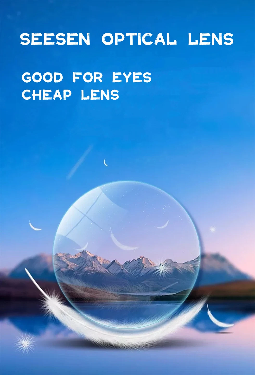 Seesen Spectacle Lenses 1.61 Aspheric UV400 Hmc Single Vision High Index Lenses