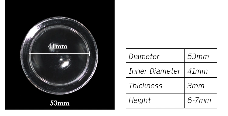 Customized OEM/ODM Light Optical Glass LED Lamp Lens Pressed Clear Glass Lamp Shade