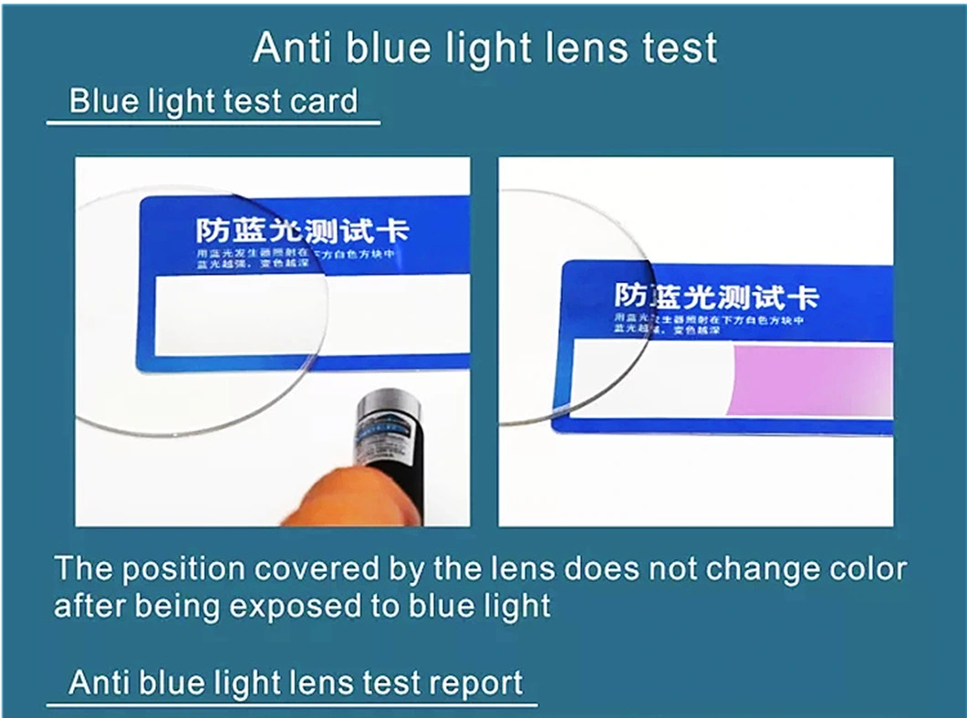 Cr39 Blue Light Filter 1.56 UV420 Anti Blue Ray Lens Prices Spectacle Lenses Optical Lens