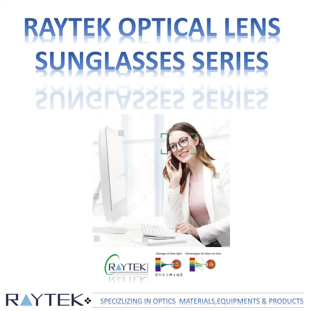 Sunglasses Optical Lens/Blue Cut Lens/Bifocal Photo/Progressive/Single Vision/Polarized Lens/Mineral Tinting Lens