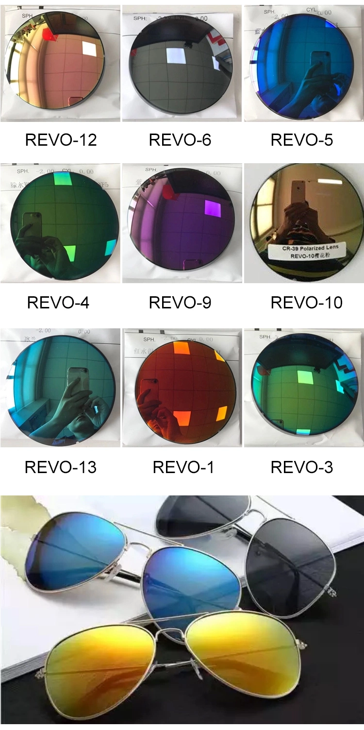 Hot Sale Cr39 1.49 Fashion Men Women with UV400 Sunglasses Polarized Mirror Lens