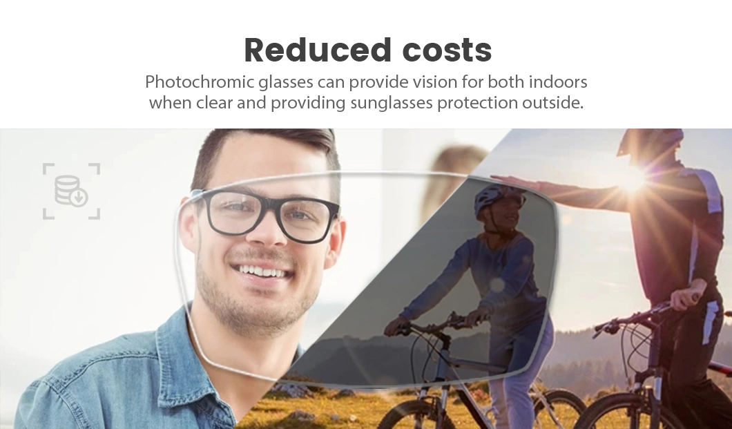 1.56 Photochromic Film Ar Coating Photo Gray Optical Eyeglasses Lenses