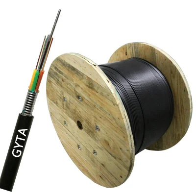 GYTA53+33 Aluminum Tap and Cover with Steel Central Loose Tube Fiber Optic Cable Applied for Duct and Underground