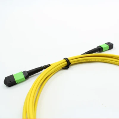 MPO 12cores Fiber Optic Patchcord Cable for FTTH Communication Networks Data Center
