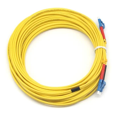 Duplex LC/Upc Polish Single Mode Optical Fiber Patch Cord, 5m Length