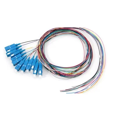 Sc Optical Fiber 12 Core Pigtail Sm Patch Cable
