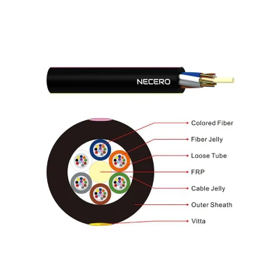 Aerial or Duct Applications All-Dielectric Type 4-288 Cores Optical Fiber Micro Cable Single Mode Fiber GYFTY/Mini ADSS Cable